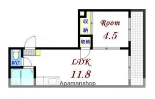 広島県広島市西区三篠町1丁目【マンション】の間取り