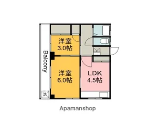 広島県広島市西区三篠町2丁目【マンション】の間取り