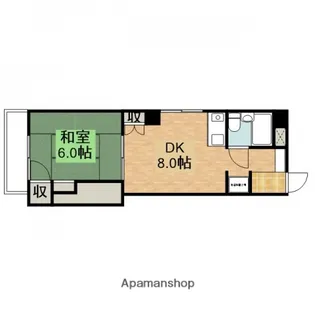広島県安芸郡海田町南大正町【マンション】の間取り