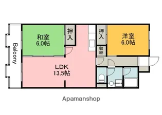 広島県広島市西区井口台1丁目【マンション】の間取り