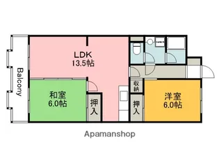 広島県広島市西区井口台1丁目【マンション】の間取り