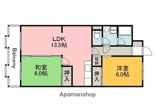 広島県広島市西区井口台1丁目【マンション】の間取り