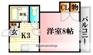 広島県広島市安佐北区可部南4丁目【マンション】の間取り