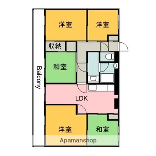 広島県広島市佐伯区海老園4丁目【マンション】の間取り