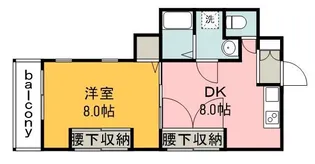 ノーブル平和大通り【902号室号室】の間取り