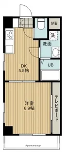 ノーブル平和大通り【3階】の間取り