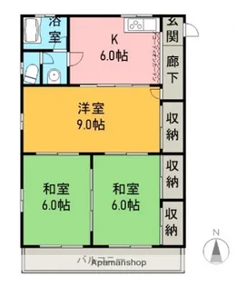 広島県広島市佐伯区五日市駅前1丁目【マンション】の間取り