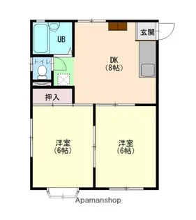 広島県広島市南区向洋新町1丁目【アパート】の間取り