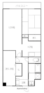 広島県広島市安佐南区高取北3丁目【マンション】の間取り