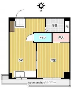 コーポ国泰寺【7階】の間取り
