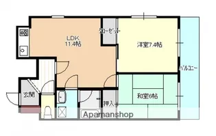 広島県広島市安佐南区大町東1丁目【マンション】の間取り