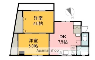 コーポ倉田【5階】の間取り