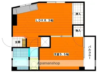 広島県広島市西区己斐中1丁目【マンション】の間取り