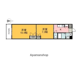 ルクール上幟町【205号室】の間取り