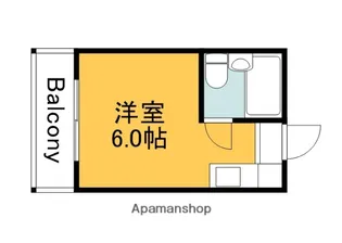 広島県広島市西区横川町2丁目【マンション】の間取り