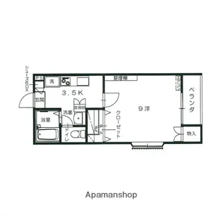広島県広島市安佐南区長束4丁目【アパート】の間取り