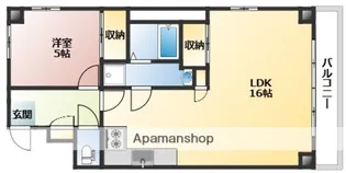 ビラシャレル【5階】の間取り