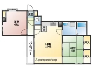 ビラシャレル【5階】の間取り