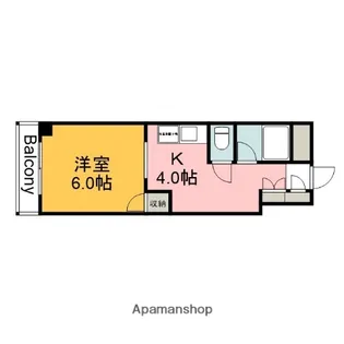 広島県広島市西区大宮3丁目【マンション】の間取り