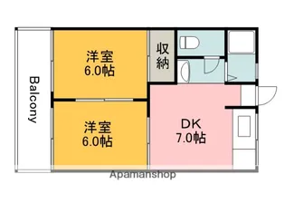 広島県広島市安佐南区祇園6丁目【アパート】の間取り