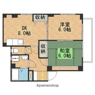 広島県安芸郡海田町栄町【マンション】の間取り