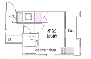 ダイアパレス平和通り【804号室】の間取り