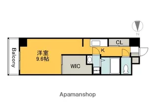 ソルヴェール舟入本町【9階】の間取り