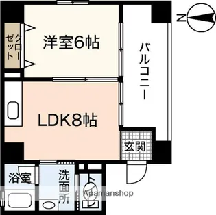 LA LUNA【4階】の間取り