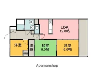 広島県広島市安佐南区大町東2丁目【マンション】の間取り