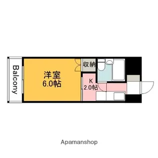 広島県広島市中区舟入中町【マンション】の間取り
