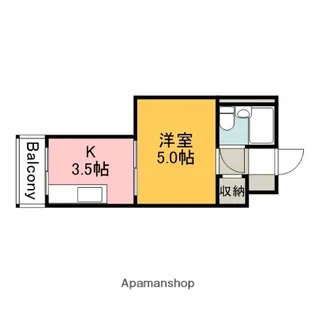 広島県広島市中区舟入中町【マンション】の間取り