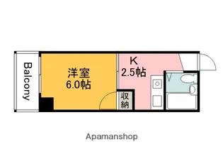 AXA舟入通り【3階】の間取り
