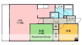 広島県広島市安佐南区上安2丁目【マンション】の間取り