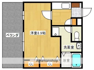 広島県安芸郡府中町本町4丁目【アパート】の間取り