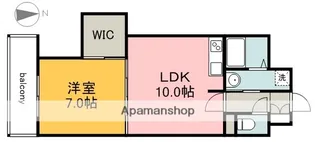 ベルパッソ平和公園【4階】の間取り