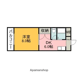 広島県広島市安佐南区長束5丁目【マンション】の間取り
