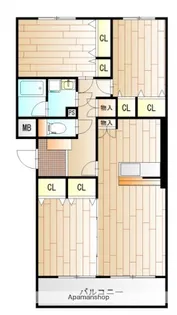 広島県広島市安芸区矢野東2丁目【マンション】の間取り