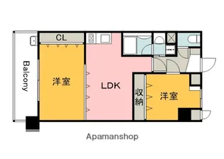 ラフォーレ十日市【7階】の間取り