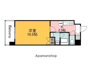 FLARE城北【203号室】の間取り