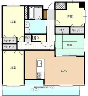 ロイヤルガーデン【9階】の間取り