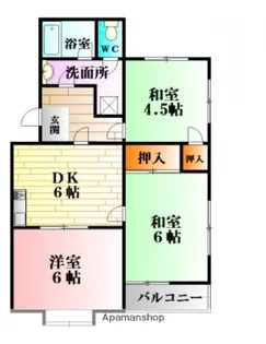 広島県広島市安佐北区可部8丁目【マンション】の間取り
