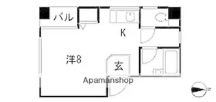 広島県広島市南区宇品海岸2丁目【マンション】の間取り
