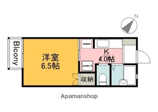 広島県広島市南区宇品御幸1丁目【アパート】の間取り