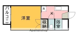 広島県広島市東区戸坂大上4丁目【アパート】の間取り