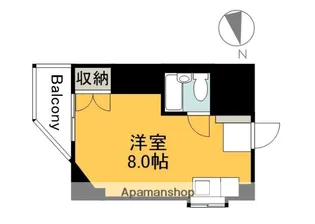 デュウオコート西平塚【203号室】の間取り