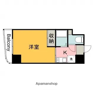 広島県広島市中区住吉町【マンション】の間取り
