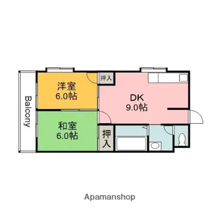 広島県広島市安佐南区長束5丁目【マンション】の間取り