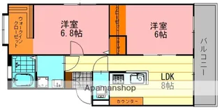広島県広島市安佐南区八木9丁目【マンション】の間取り