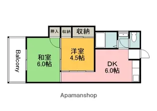 広島県広島市西区楠木町3丁目【マンション】の間取り