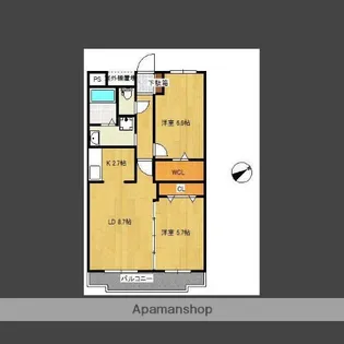広島県広島市安佐南区大町西1丁目【マンション】の間取り